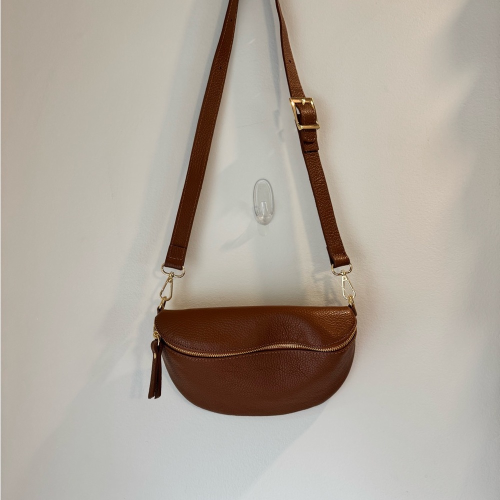 Brown Leather Crossbody Bag